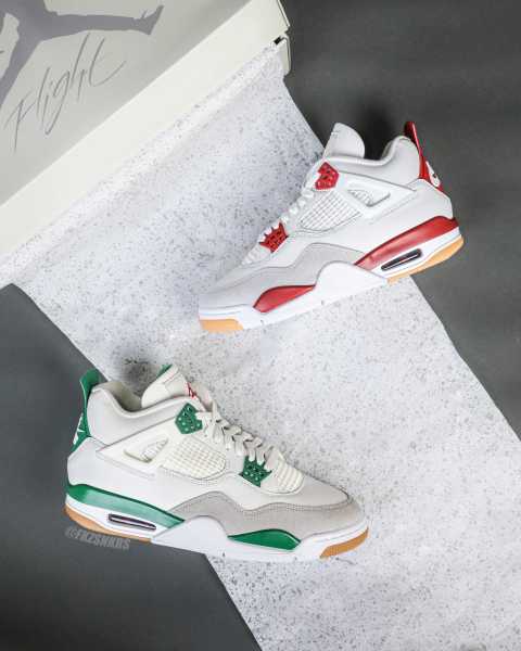 Nike SB x Air Jordan 4  Varsity Red  is a Family & Friends （A1）