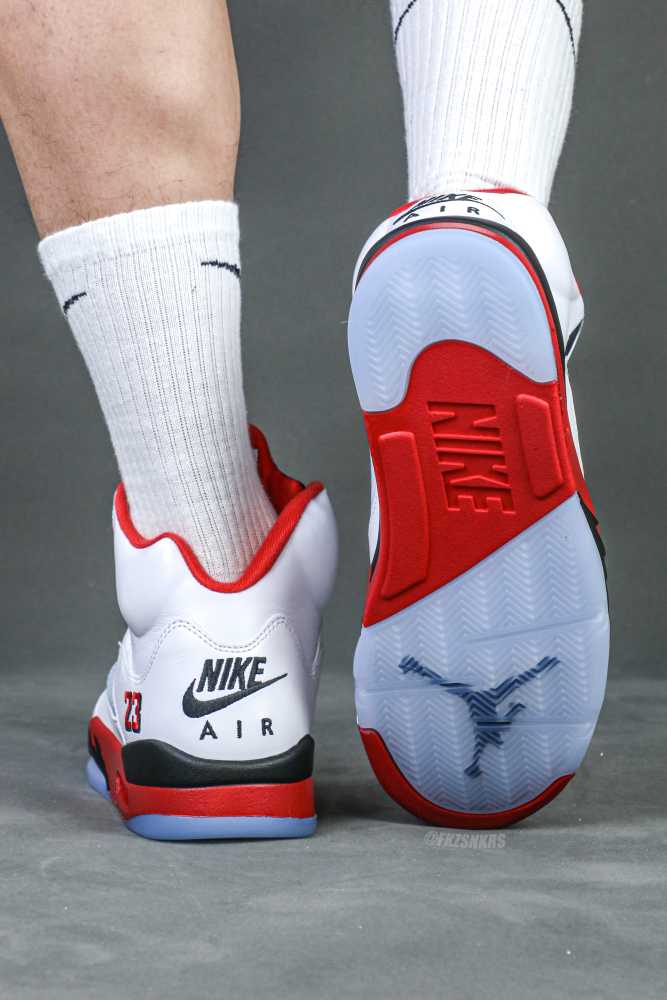 Air Jordan 5 Fire Red Black Tongue 2025 （A1）