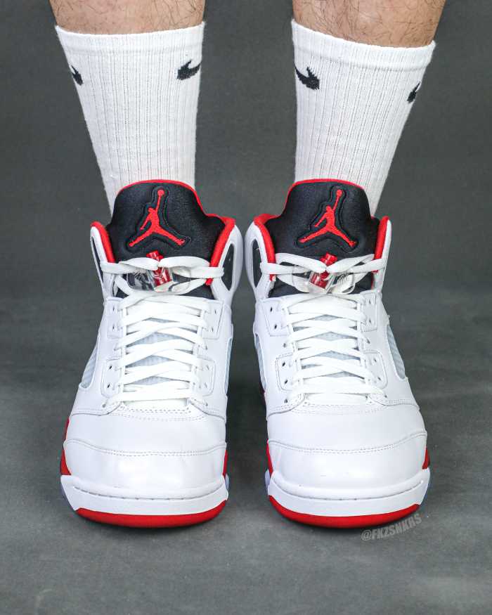 Air Jordan 5 Fire Red Black Tongue 2025 （A1）