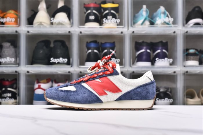 New Balance 471 Navy Linen True Red