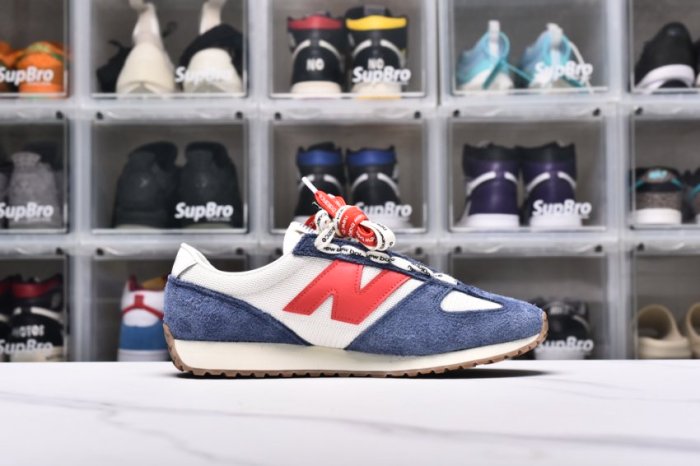 New Balance 471 Navy Linen True Red