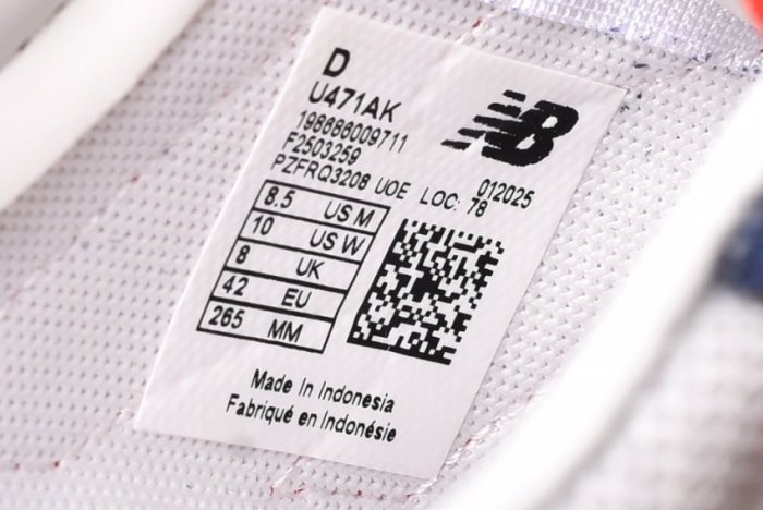 New Balance 471 Navy Linen True Red