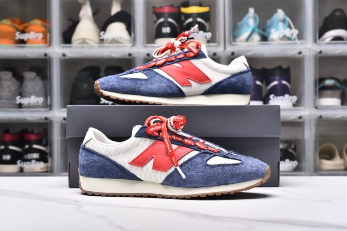New Balance 471 Navy Linen True Red