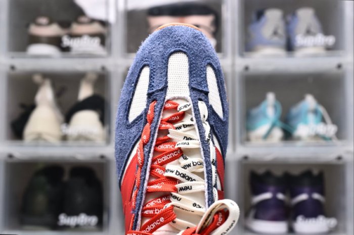 New Balance 471 Navy Linen True Red