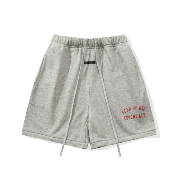 FOG Essentials 2025 Flocked Arch Letter Casual Loose Shorts