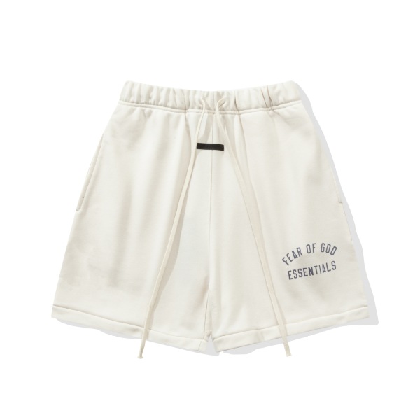FOG Essentials 2025 Flocked Arch Letter Casual Loose Shorts