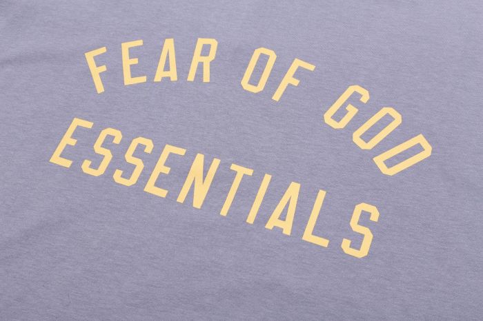 FOG  Essentials 2025 Spring SummerLetter Print Short Sleeve T-Shirt
