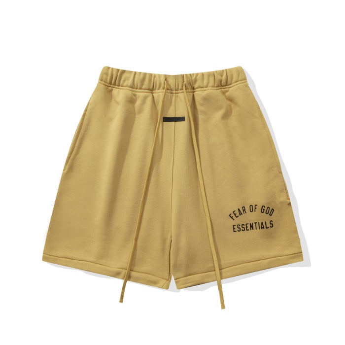 FOG Essentials 2025 Flocked Arch Letter Casual Loose Shorts