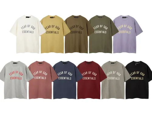 FOG Essentials 2025 Spring SummerLetter Print Short Sleeve T-Shirt