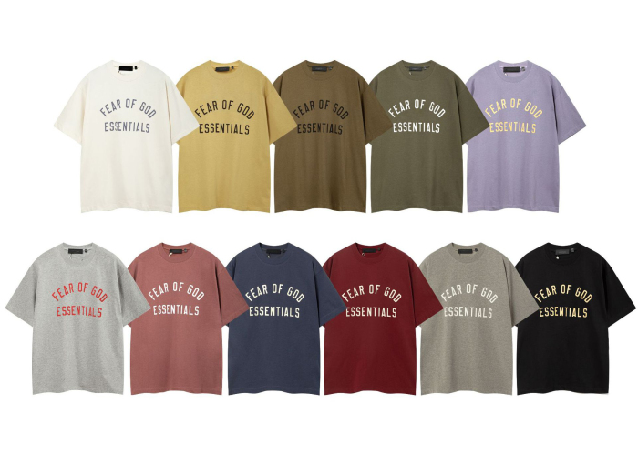 FOG  Essentials 2025 Spring SummerLetter Print Short Sleeve T-Shirt