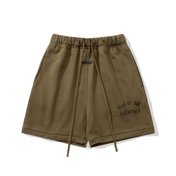 FOG Essentials 2025 Flocked Arch Letter Casual Loose Shorts