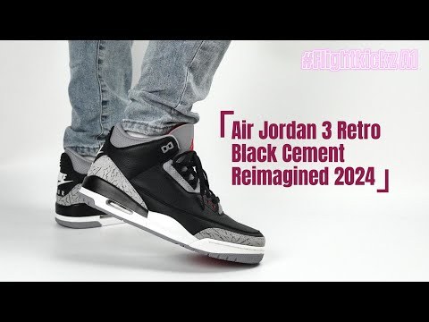 US Warehouse:Air Jordan 3 Retro Black Cement Reimagined 2024 (Ln5 A1)