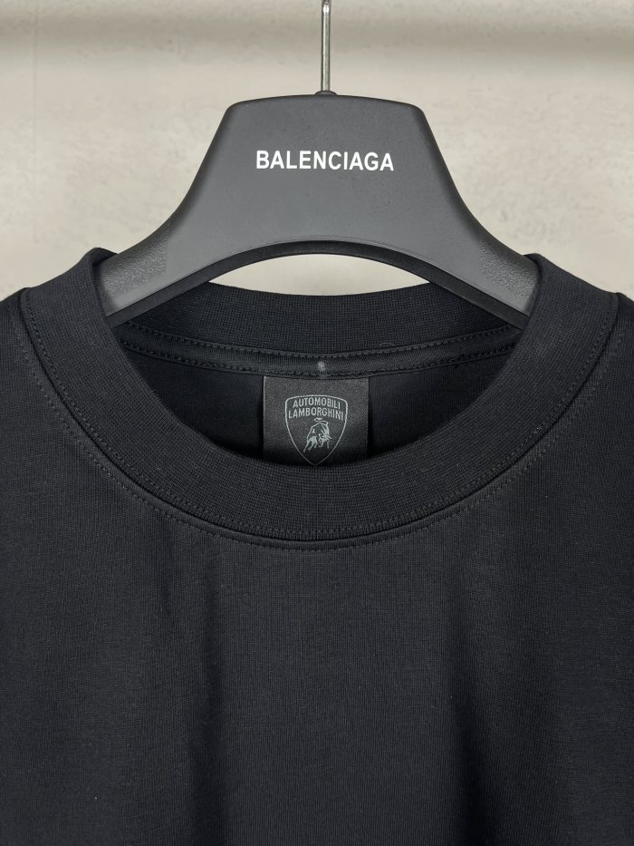 Balanciag@  Lamborghini  Long Sleeves Tee 2025