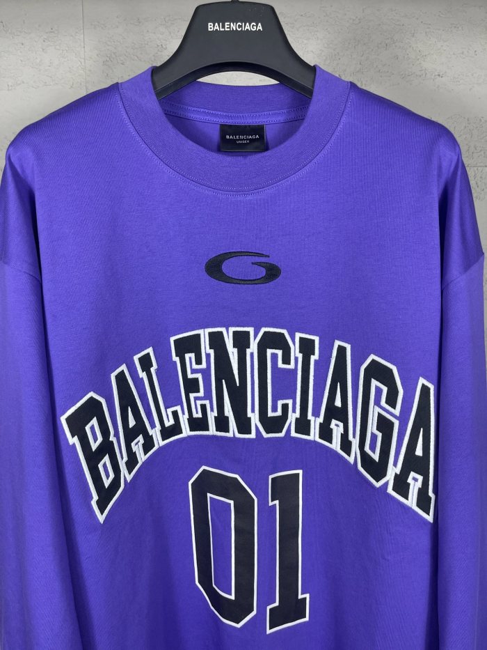 Balanciag@ Jersey Long Sleeves Tee 2025