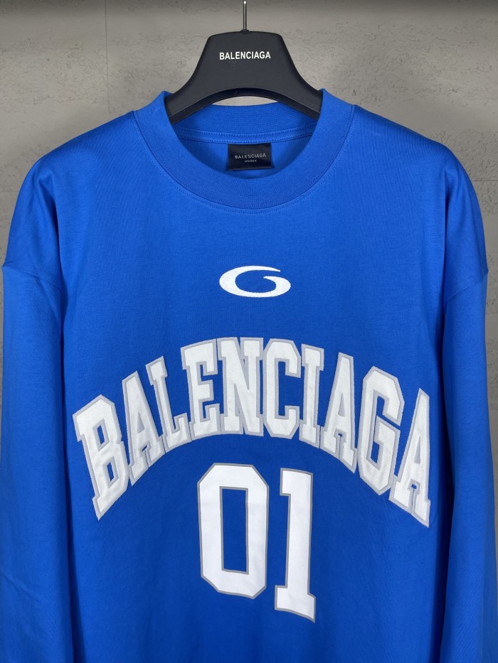 Balanciag@ Jersey Long Sleeves Tee 2025