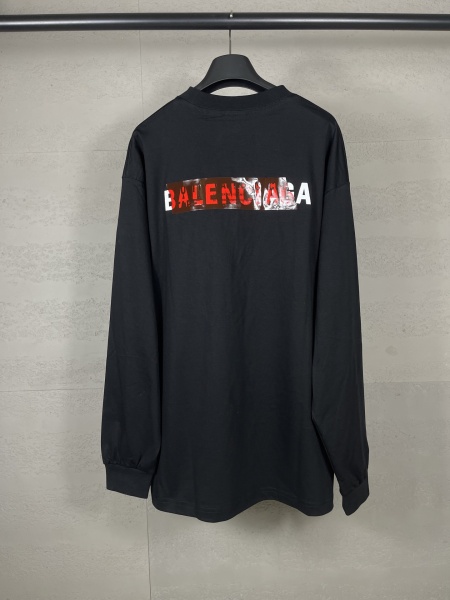 Balanciag@ Tape Logo long-sleeve shirt. 2025
