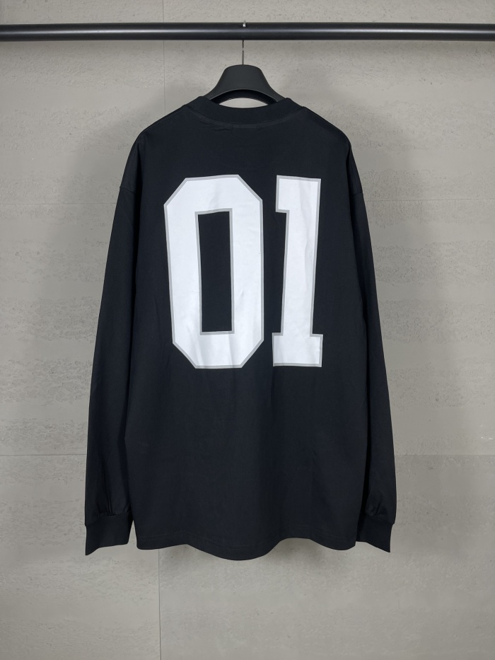 Balanciag@ Jersey Long Sleeves Tee 2025