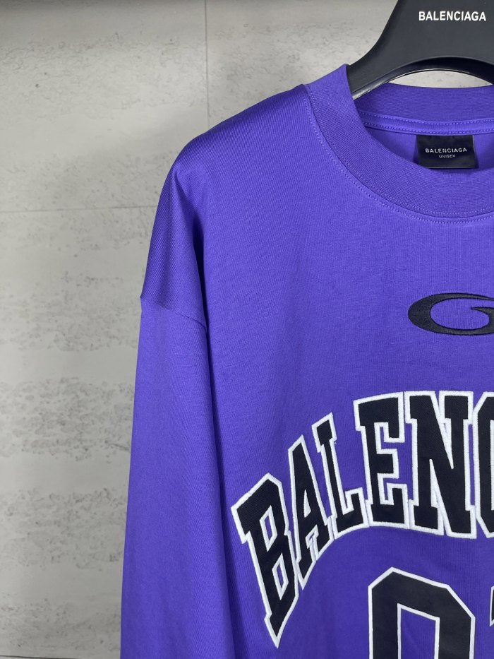 Balanciag@ Jersey Long Sleeves Tee 2025