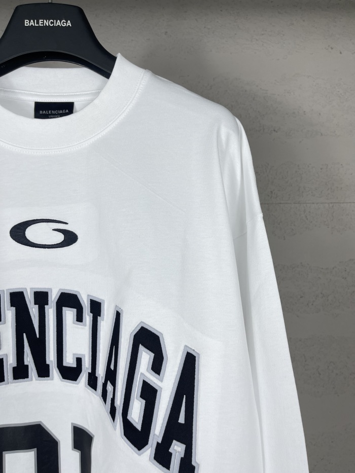 Balanciag@ Jersey Long Sleeves Tee 2025