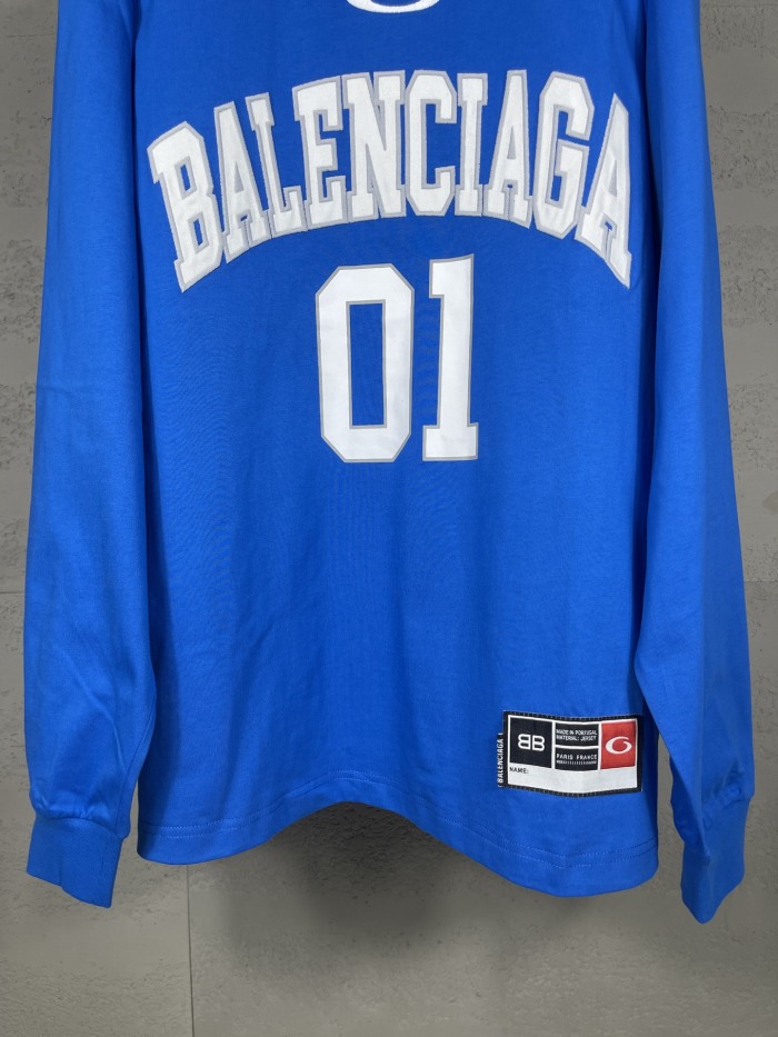 Balanciag@ Jersey Long Sleeves Tee 2025