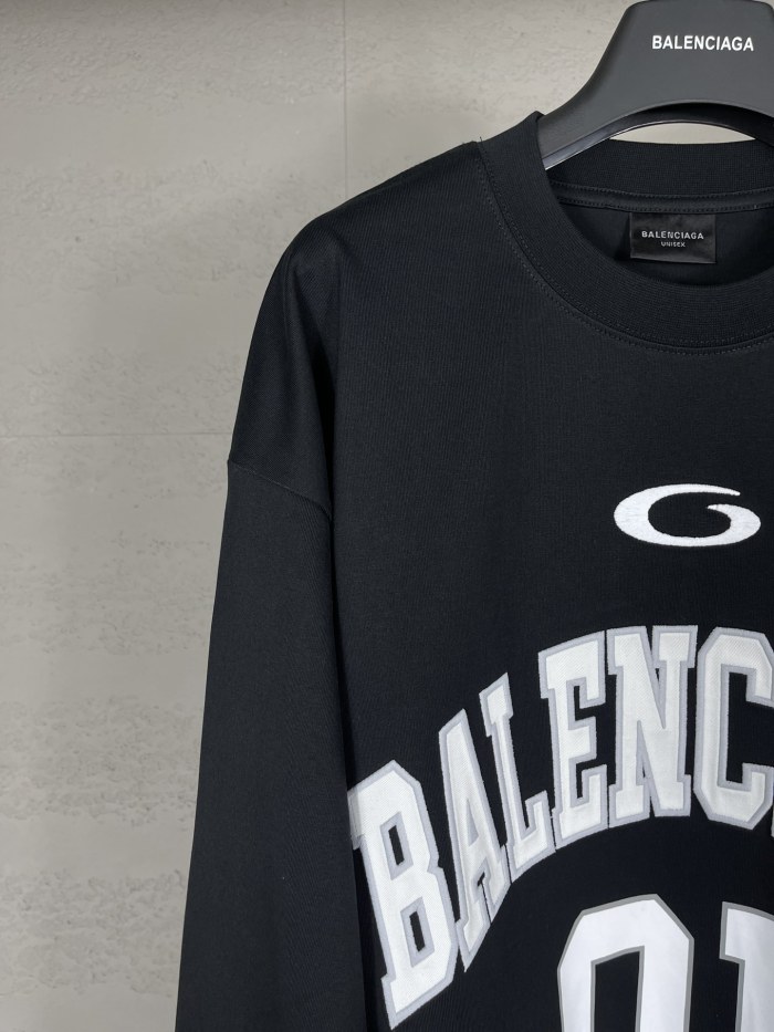 Balanciag@ Jersey Long Sleeves Tee 2025