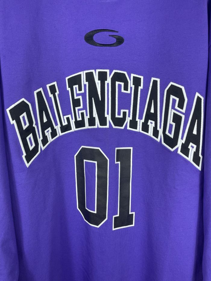 Balanciag@ Jersey Long Sleeves Tee 2025
