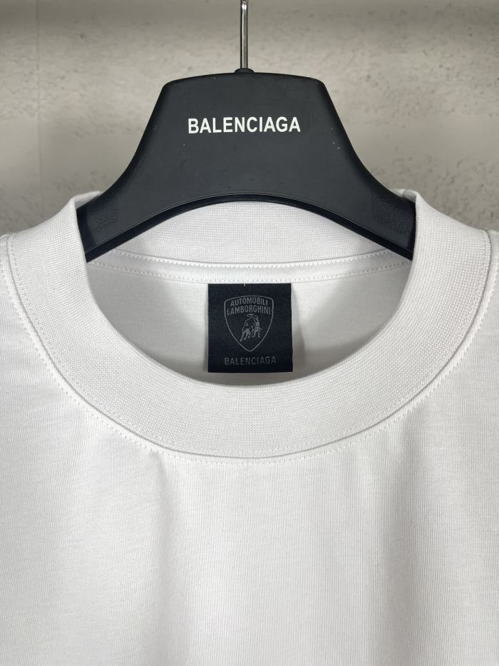 Balanciag@  Lamborghini  Long Sleeves Tee 2025