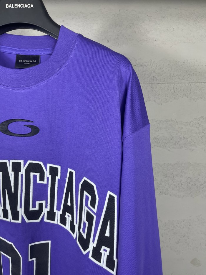 Balanciag@ Jersey Long Sleeves Tee 2025