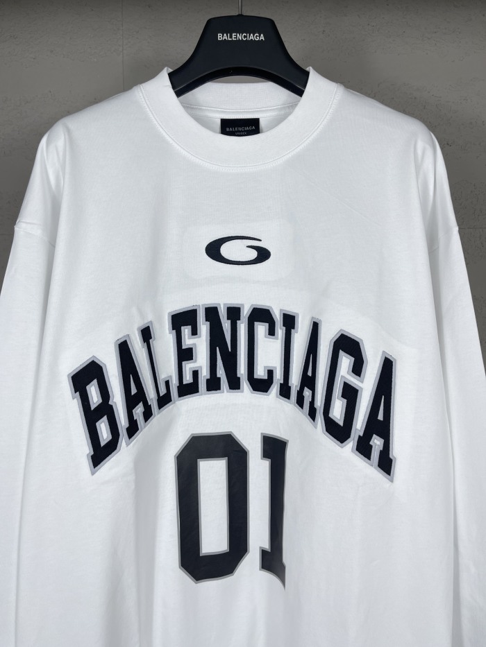 Balanciag@ Jersey Long Sleeves Tee 2025