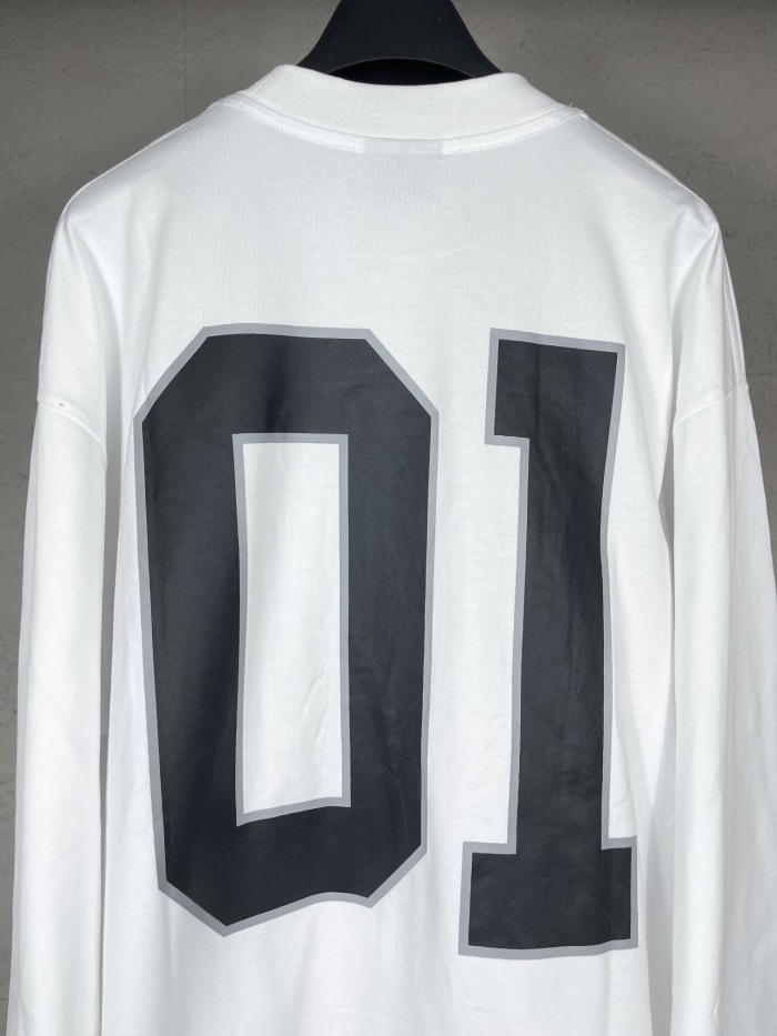 Balanciag@ Jersey Long Sleeves Tee 2025