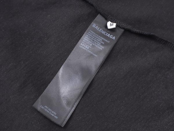 Balanciag@ Graffiti distressed long-sleeve shirt. 2025