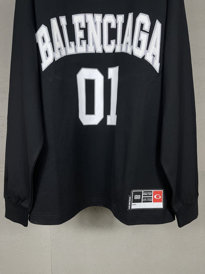Balanciag@ Jersey Long Sleeves Tee 2025