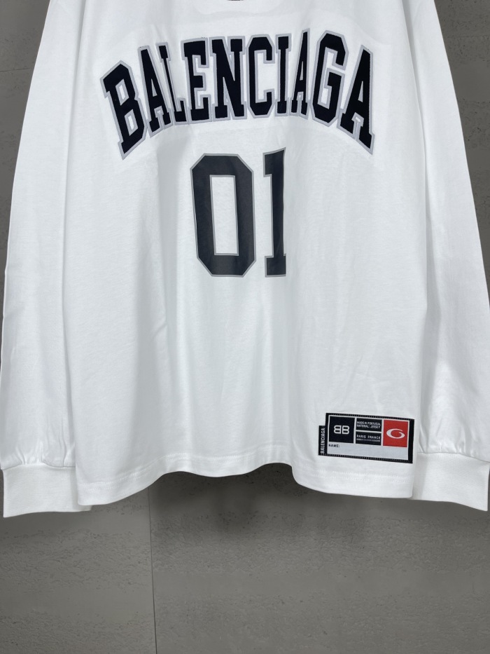 Balanciag@ Jersey Long Sleeves Tee 2025