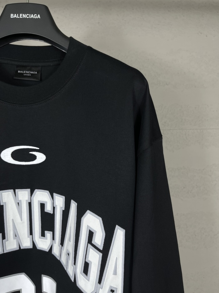 Balanciag@ Jersey Long Sleeves Tee 2025