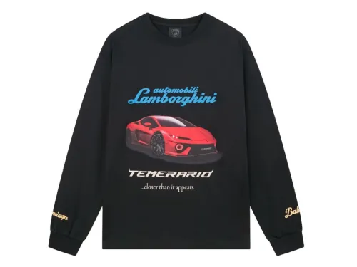 Balanciag@ Lamborghini Long Sleeves Tee 2025