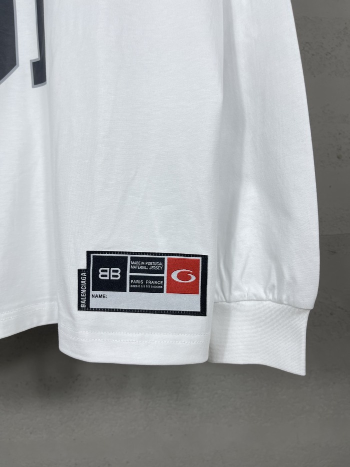 Balanciag@ Jersey Long Sleeves Tee 2025