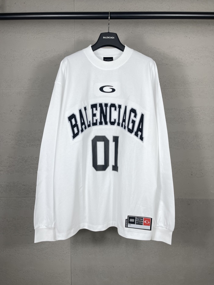 Balanciag@ Jersey Long Sleeves Tee 2025