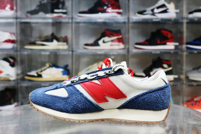 New Balance 471 Navy Linen True Red