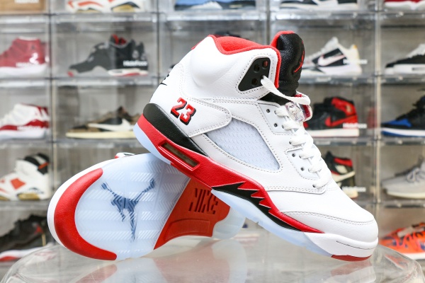 Air Jordan 5 Fire Red Black Tongue 2025 （A1）
