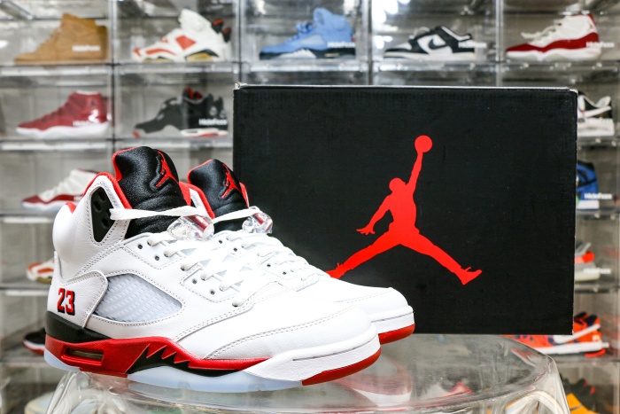 Air Jordan 5 Fire Red Black Tongue 2025 （A1）
