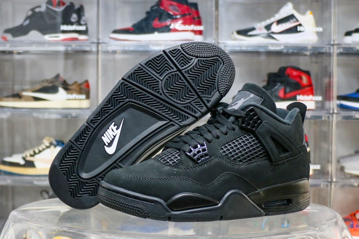 US Warehouse: Air Jordan IV 4 Retro Black Cat 2025 (A1 )