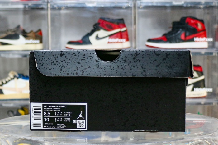 US Warehouse: Air Jordan IV 4 Retro Black Cat 2025 (A1 )