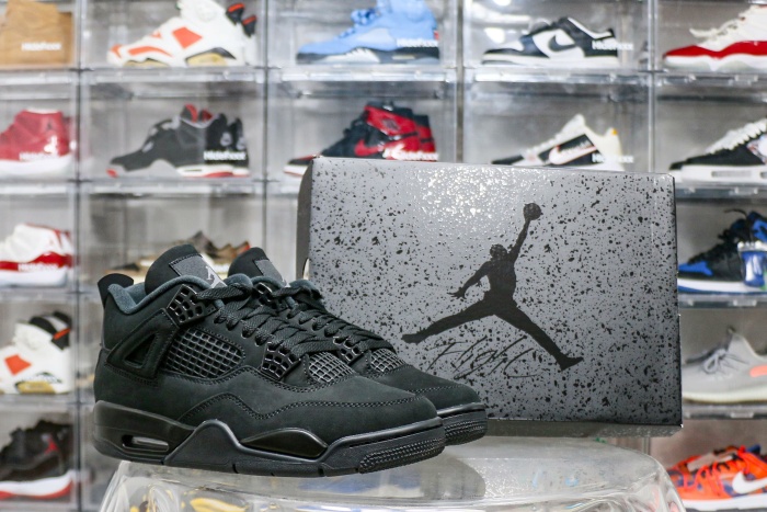 US Warehouse: Air Jordan IV 4 Retro Black Cat 2025 (A1 )