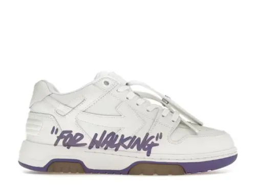 Off-White Out Of Office OOO For Walking Low Tops White Lilac