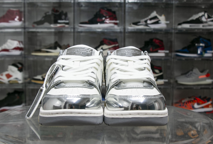 Off-White Out Of Office Low-Top Patent sneaker 'Silver White'