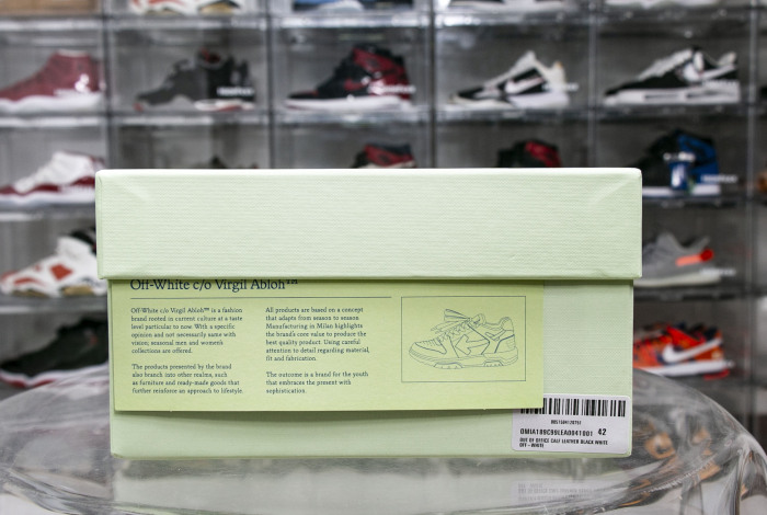 Off-White Out Of Office OOO Low Tops Sartorial Stitching Black Black