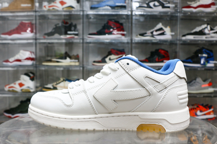 Off-White Out Of Office  OOO  Low Tops For Walking White White Dark Blue