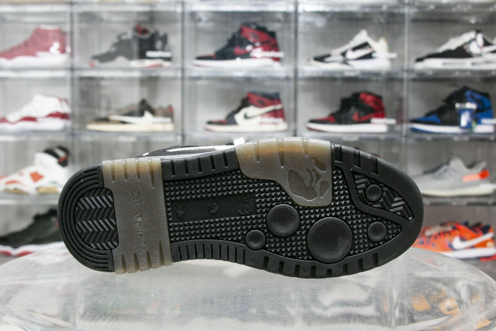 Off-White Out Of Office OOO Low Tops Black Grey White