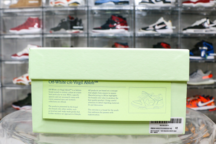 Off-White Out Of Office  OOO  Low Tops For Walking White White Dark Blue