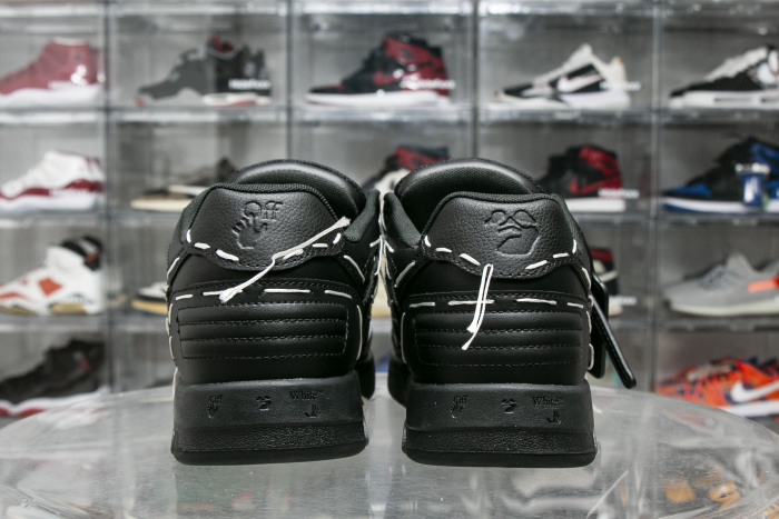 Off-White Out Of Office OOO Low Tops Sartorial Stitching Black Black